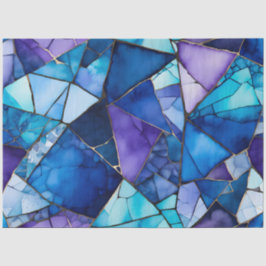 Seda Papel de tecido musácico de vidro colorido