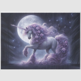 Seda Papel de Tecido Noturno Unicorn