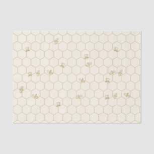 Seda Papel de Tecido Padrão de Honeycomb com pequenas a