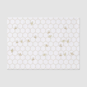 Seda Papel de Tecido Padrão de Honeycomb com pequenas a