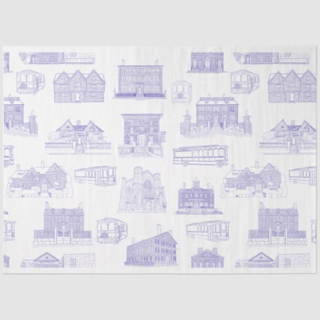 Seda Papel de Tecido Padrão do Salem MÃE (Frente )