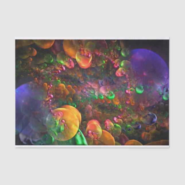 Seda Papel de tecido para círculos de fruta (Frente )