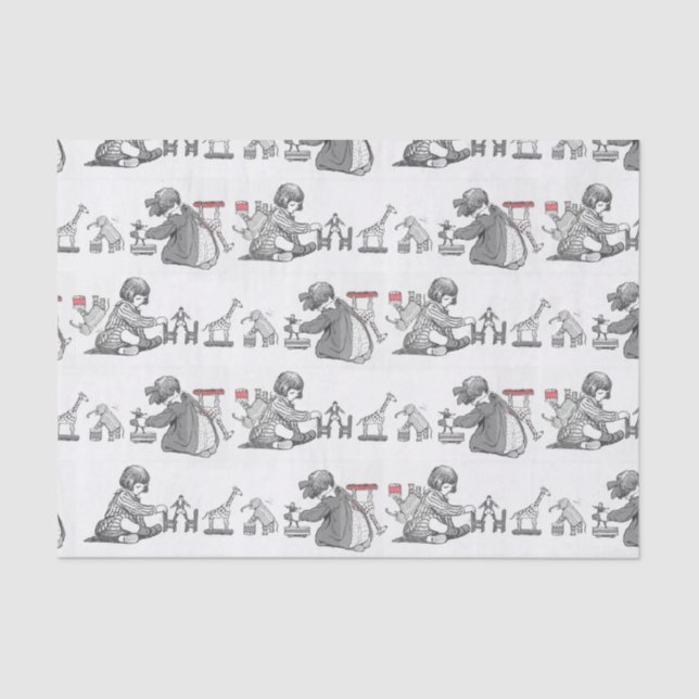 Seda Papel de Tecido para Crianças e Brinquedos (Frente )