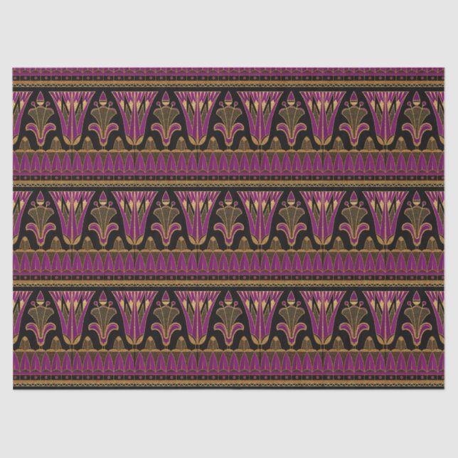 Seda Papel de Tecido para Decodificação de Arte Roxo e  (Frente )