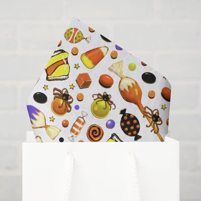 Seda Papel de Tecido para Decoração de Festa de Hallowe (Sacola de presentes)