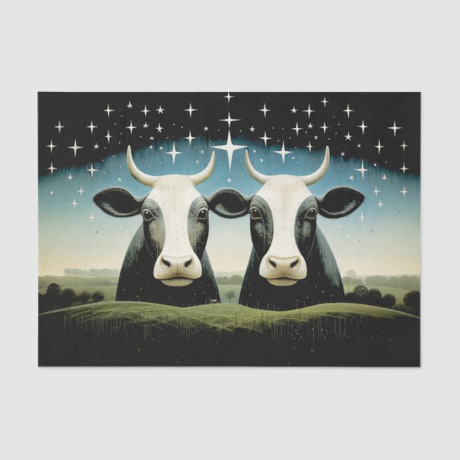 Seda Papel de Tecido para Desligar Vacas Primitivas do  (Frente )