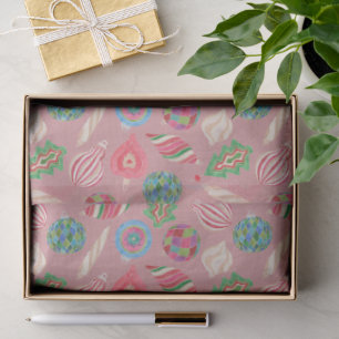 Seda Papel de tecido para Enfeites de natal de aquarela