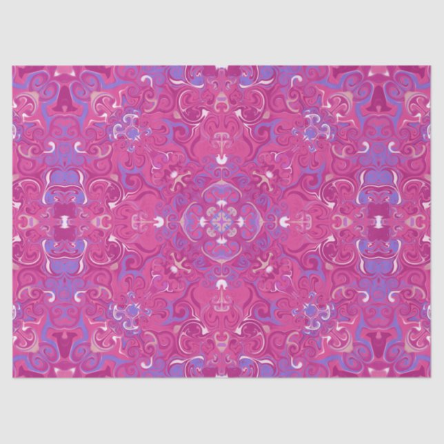 Seda Papel de tecido para espirais coloridas brilhantes (Frente )