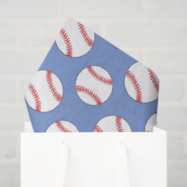 Seda Papel de tecido para esporte de baseball azul