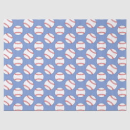 Seda Papel de tecido para esporte de baseball azul