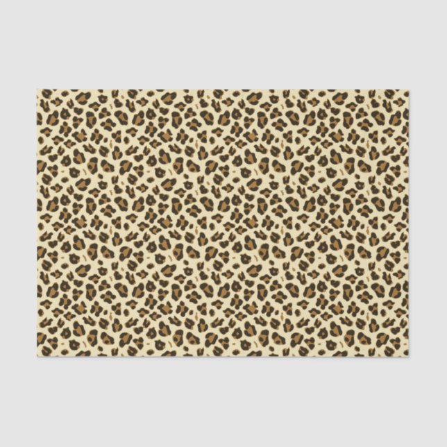 Seda Papel de tecido para impressão na moda Leopardo (Frente )