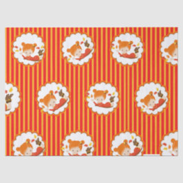 Seda Papel de Tecido para Meninas Adoráveis de outono P