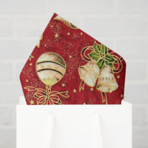 Seda Papel de tecido para padrão de Bulb Natal