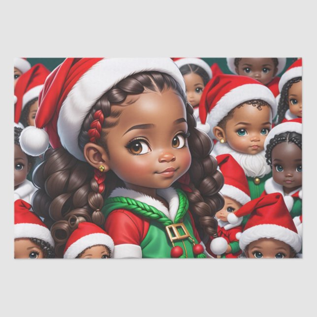 Seda Papel de Tecido para Papais noeis (Frente )