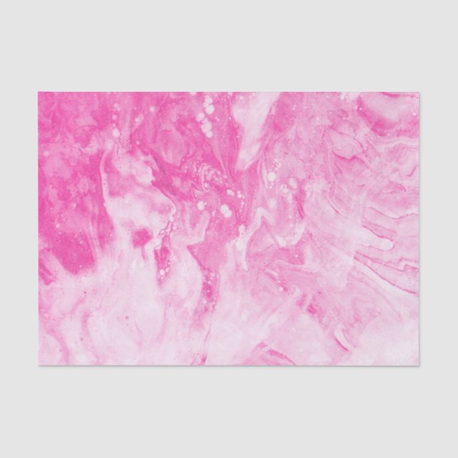 Seda Papel de tecido para tintas vermelhos marmoreado (Frente )
