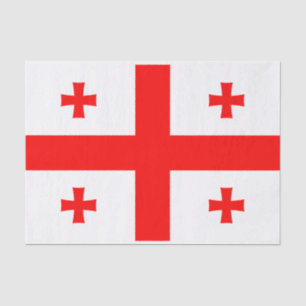 Seda Papel de tecido Patriótico com bandeira da Geórgia