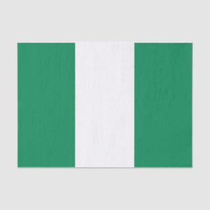 Seda Papel de tecido Patriótico com bandeira da Nigéria