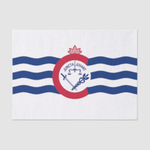 Seda Papel de tecido Patriótico com bandeira de Cincinn