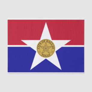 Seda Papel de tecido Patriótico com bandeira de Dallas