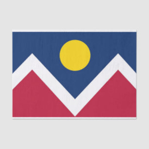 Seda Papel de tecido Patriótico com bandeira de Denver