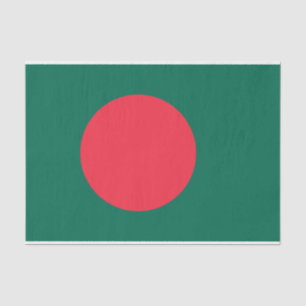 Seda Papel de tecido Patriótico com bandeira do Banglad