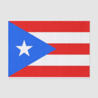 Papel de tecido Patriótico com bandeira Porto Rico