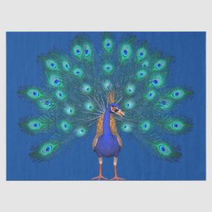 Seda Papel de Tecido Peacock