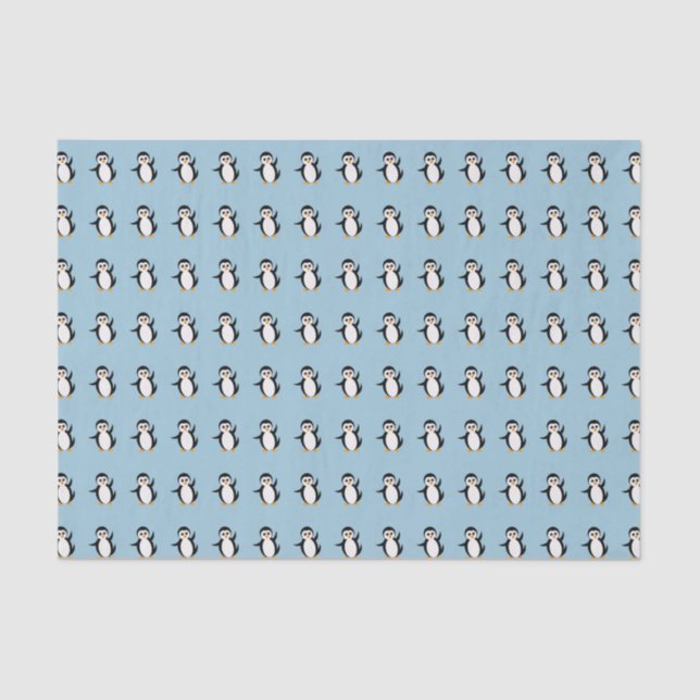 Seda Papel de Tecido "Pequeno Pinguim" (Frente )