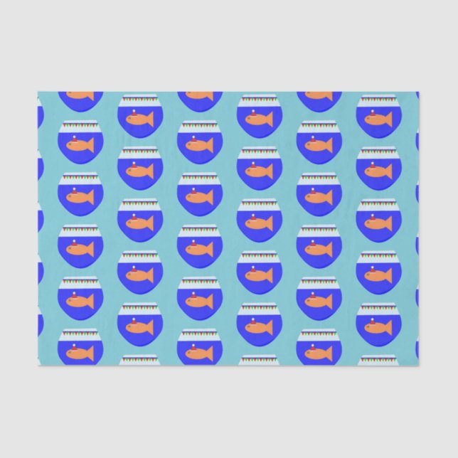 Seda Papel de Tecido Personalizado para Peixes do Parti (Frente )