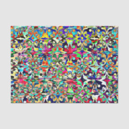 Seda Papel de Tecido PSIQUEDÉLICO