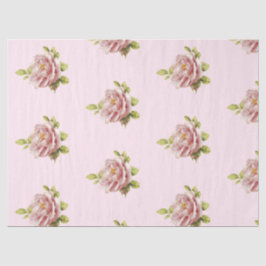 Seda Papel de Tecido Romântico Design 14 Série Rosa