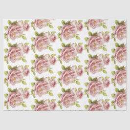 Seda Papel de Tecido Romântico Design 16 Série Rosa