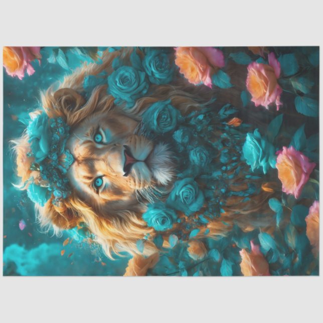 Seda Papel de Tecido Rosa Lion King (Frente )