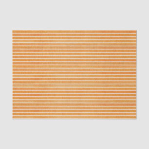 Seda Papel de Tecido Simples Laranja Stripe