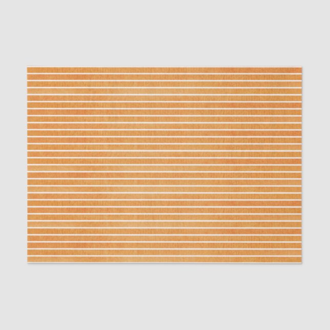 Seda Papel de Tecido Simples Laranja Stripe (Frente )