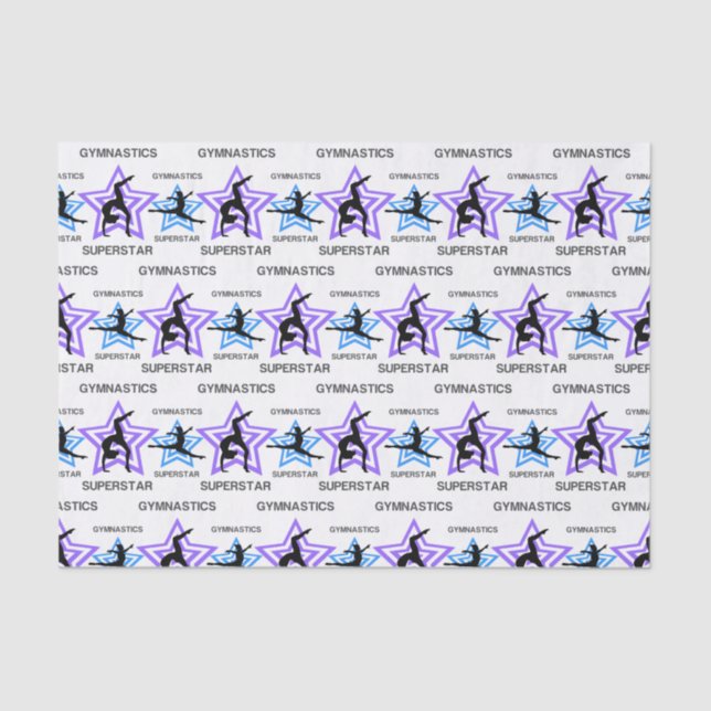 Seda Papel de Tecido Superstar da Ginástica (Frente )