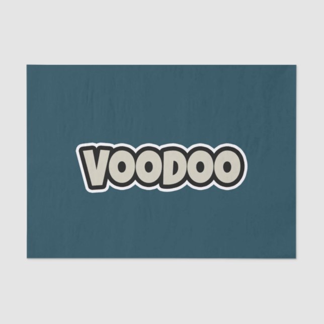 Seda Papel de Tecido Token Voodoo (Frente )