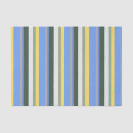 Seda Papel de Tecido Verde Amarelo Azul