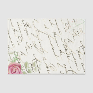 Seda Papel de Tecido Vintage Rosa