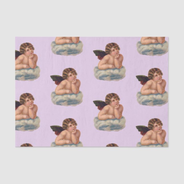 Seda Papel de Tecido VINTAGEM ANGEL (Frente )