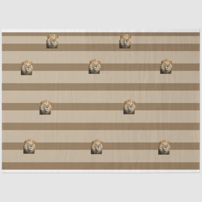 Seda Papel de tecidos à base de leões (Frente )