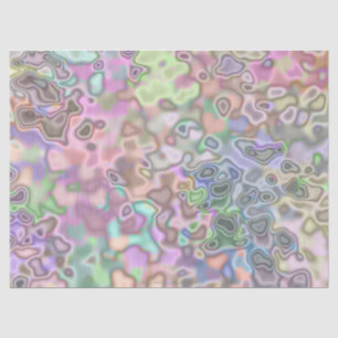 Seda Papel de tecidos coloridos de espelhamento de past