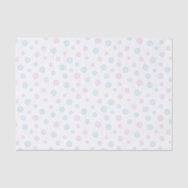 Seda Papel de tecidos cor-de-rosa e azul (Frente )