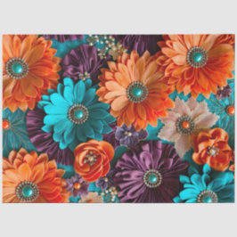 Seda Papel de tecidos de arte de Tecido flexível colori