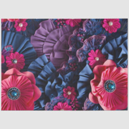 Seda Papel de tecidos de arte de Tecido flexível colori