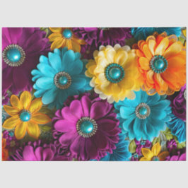 Seda Papel de tecidos de arte de Tecido flexível colori