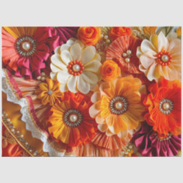 Seda Papel de tecidos de arte de Tecido flexível colori