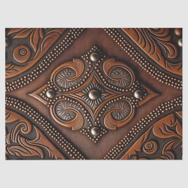 Seda Papel de tecidos de couro (Frente )