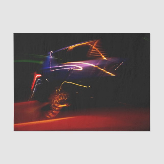 Seda papel de tecidos de dança de carro roxo (Frente )