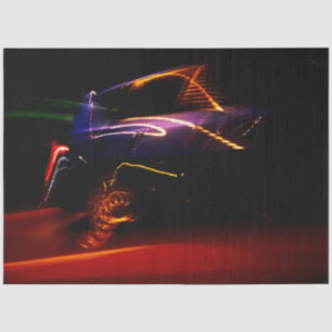Seda papel de tecidos de dança de carro roxo
